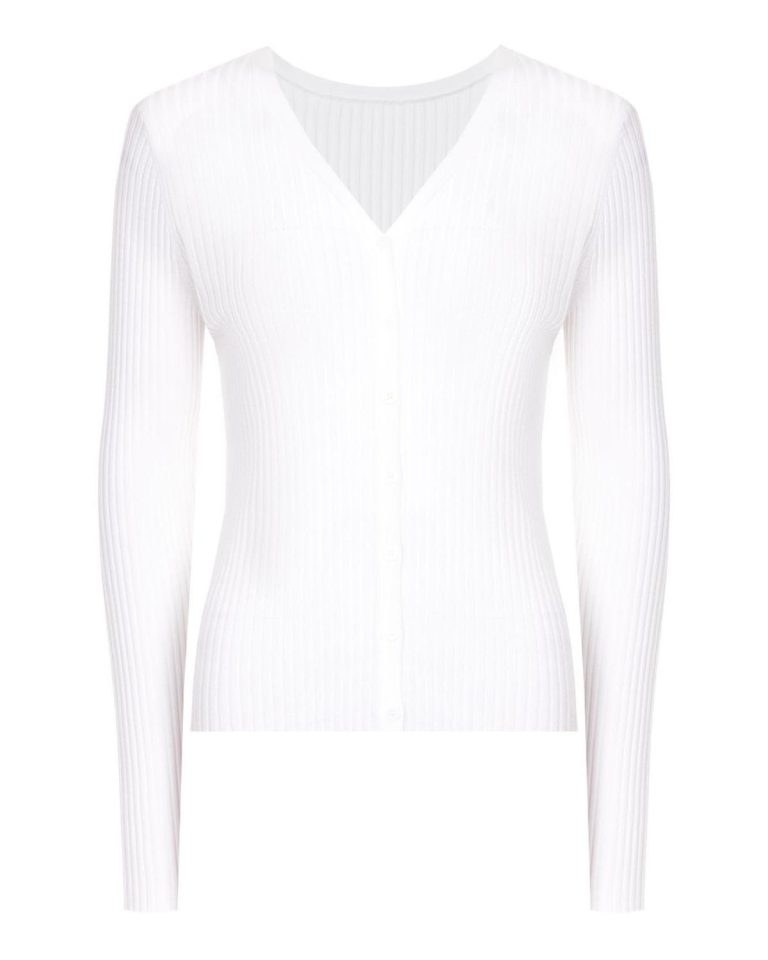 Кардиган в рубчик