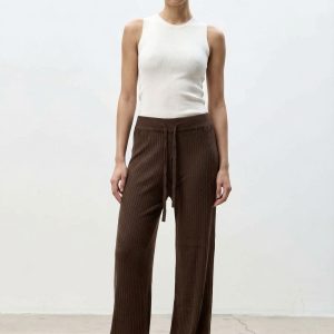 Трикотажные брюки в рубчик Weekend