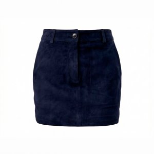 Замшевая короткая юбка