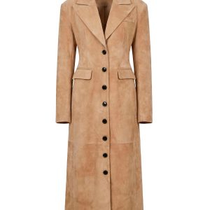 Замшевый плащ