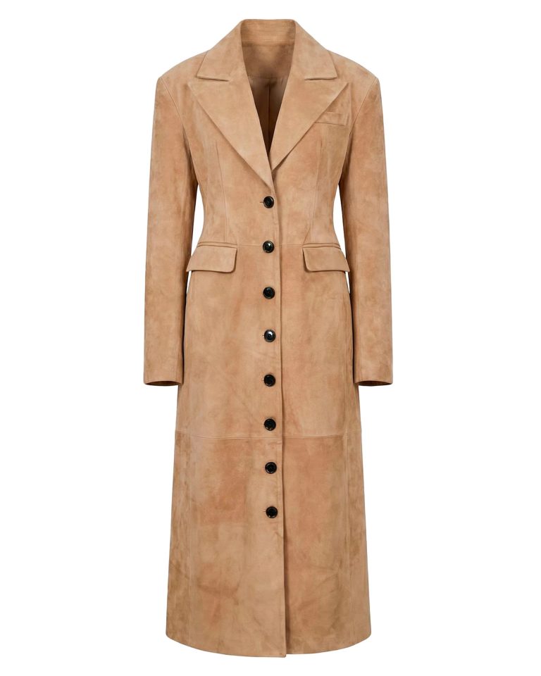 Замшевый плащ