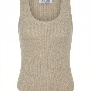 Трикотажный топ в рубчик