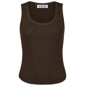 Трикотажный топ в рубчик